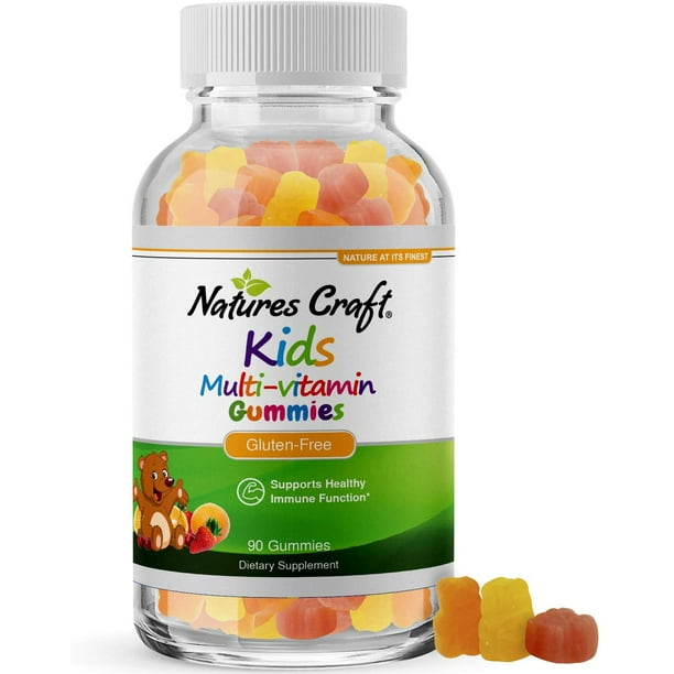 Kids Multi Vitamin Gummies Vitamins A C D E B6 B12 For Skin Eyes Hair Nails Walmart Com Walmart Com