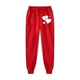 thumbnail image 3 of Busydd Two Piece Sets for Women Fall Casual Heart Print Sweatsuits Loose Oversized Hoodies and Drawstring Sweatpants with Pockets Fashion Travel Vacation Outfits for Women, 3 of 4
