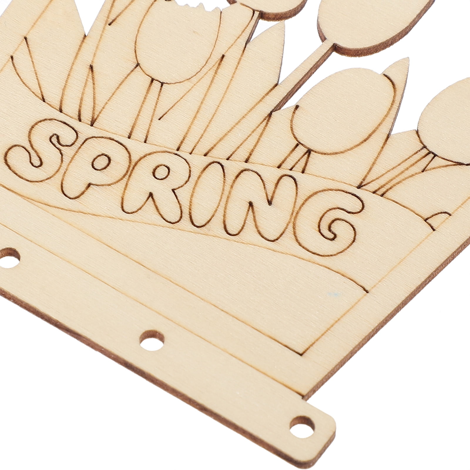 Voiceine 1 Set Unfinished Wind Chime Material DIY Bird House Theme Wind Chime Material