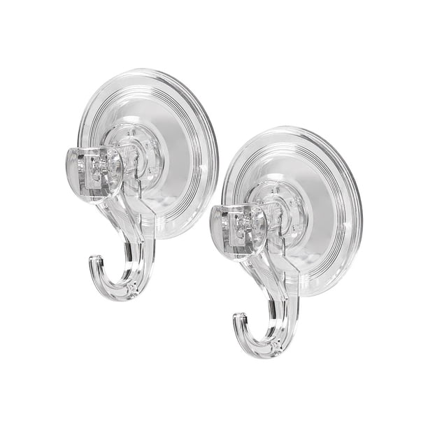 Ganchos de succión Colgador de pared de alta resistencia sin costuras extraíble Impermeable Reutilizable Gancho sin perforaciones Hogar Baño Almacenamiento y organización del hogar L/2 piezas/juego Inteprter HA067830-01