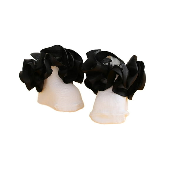 AUQ Kid Socks,Cotton Boy Socks,Girl Socks,Black