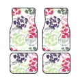 thumbnail image 1 of ZNDUO Waterproof Non-slip Car Floor Mats, Abstract Graffiti Spotted Flower Art Pattern All-Weather Car Mats Universal Floor Liner Car Accessories, 4 Piece, 1 of 6