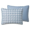 thumbnail image 5 of VCNY Home Blue Gingham 3-Piece Adult Microfiber Quilt Set, Full/Queen, 5 of 6