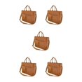 thumbnail image 1 of kurtrusly Style With Trendy And Spacious Tote Bag Fashionable And Versatile Messenger Bag Caramel 5Set, 1 of 6