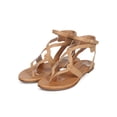 thumbnail image 5 of New Women Breckelles Capri-04 Leatherette Criss Cross Flip Flop Gladiator Sandal, 5 of 6