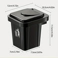 thumbnail image 3 of Wall Mounted Ash Bin, Wall-mounted Ashtray With Lid(Red), 3 of 9