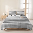 thumbnail image 3 of Twin Quilt Set 68''x86'', Gray White Lightweight Summer Bedspread Coverlet Set with 2 Pillow Shams, Vintage Country Abstract Gradient Mottled Breathable All Season Quilt Bedding for Dorm/Bedroom, 3 of 9