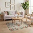 thumbnail image 3 of ODIKA Neutral Boho Vintage Retro Pastel Scroll Border Solid Chartreuse for Playroom, Bedroom, Reading Nook, Pet Friendly & Kids Safe Play, 3 of 7