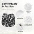 thumbnail image 4 of Balery Seamless Pattern With Skulls Pantalones cortos deportivos para mujer con forro y dos bolsillos, elásticos, para entrenamiento, gimnasio, yoga-Medium, 4 of 7