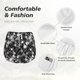 thumbnail image 4 of Balery Seamless Pattern With Skulls Pantalones cortos deportivos para mujer con forro y dos bolsillos, elásticos, para entrenamiento, gimnasio, yoga-Small, 4 of 7