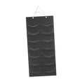 thumbnail image 2 of Perchero para sombreros sobre la puerta Organizador de gorras de béisbol detrás de la puerta Almacenamiento de gorras de pared Negro y gris, 2 of 9