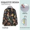 thumbnail image 5 of Stylish Mushroom Design Backpack for School and College, Spacious Bookbag with Laptop Sleeve, Comfortable Daily Carry Pack, Perfect Gift Idea for Students and Teens, 5 of 6