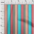 thumbnail image 2 of oneOone Viscose Chiffon Turquoise Green Fabric Stripes Sewing Craft Projects Fabric Prints By Yard 42 Inch Wide-SD, 2 of 6