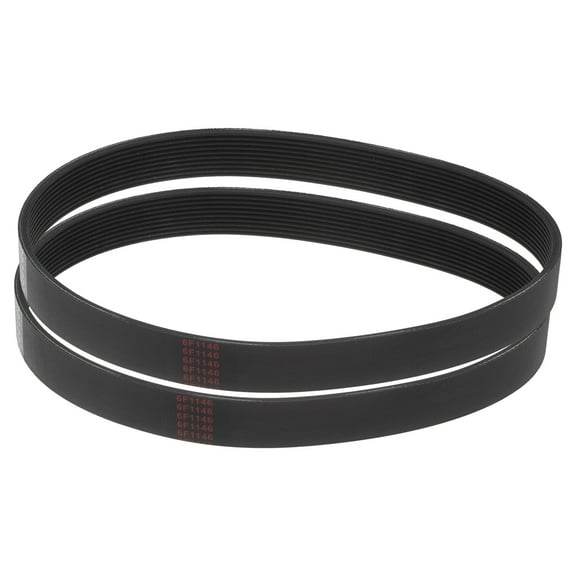 2 Packs 220J10 PJ V-Ribbed Belt 10 Ribs 22" Length x 0.92" Width, EPDM Micro V Serpentine Belt