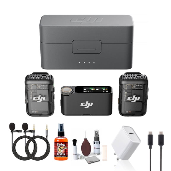 DJI Mic 2 2-Person Compact Digital Wireless Microphone System/Recorder for Camera & Phone