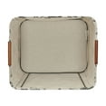 thumbnail image 6 of Household Essentials Medium Tapered Storage Bin with Wood Handles, Floral, 6 of 7