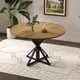 thumbnail image 4 of Yeshouse Mesa de comedor redonda para 4 personas, mesa de comedor de 119 cm (47"), mesa circular, mesa de comedor con base de metal resistente, mesa de cocina redonda para comedor (solo la mesa), 4 of 8