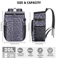thumbnail image 3 of Travel Cooler Bag - Leopard Pattern Purple Camping Beer Cooler Backpack with Bottle Opener- Waterproof Insulated Picnic Backpacks - Cooler Bag for Beach, 3 of 6