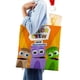 thumbnail image 4 of Babyfirst Color Crew Bolso de tela con estampado de lienzo para mujer, bolsa de compras reutilizable y estética, con cremallera interior, regalo para mujer,38*45cm., 4 of 6