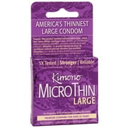 Mayer Laboratories Kimono Microthin Condom - Large 3 Ct
