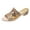 Gold, variant on Womens Platform Sandals Women's Summer New Rhinestone Color Diamond One Line Thick Sole Fashion Wedge Sandals Green 37