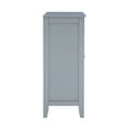 thumbnail image 3 of Linon Campbell 2-Door Glass Front Cabinet with 3 Shelves, Gray Finish, 3 of 15