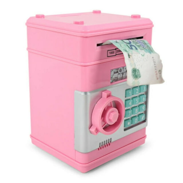 EGNMCR Piggy Bank Electronic Pig Bank ATM Password Money Box Cash Coins Saving Box ATM Bank Safe Money saving
