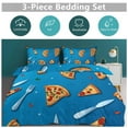 thumbnail image 6 of Fun Pizza Bedding Sets Twin Duvet Cover 3 Piece Cute Bed Set for Boys Girls Kid, 6 of 6