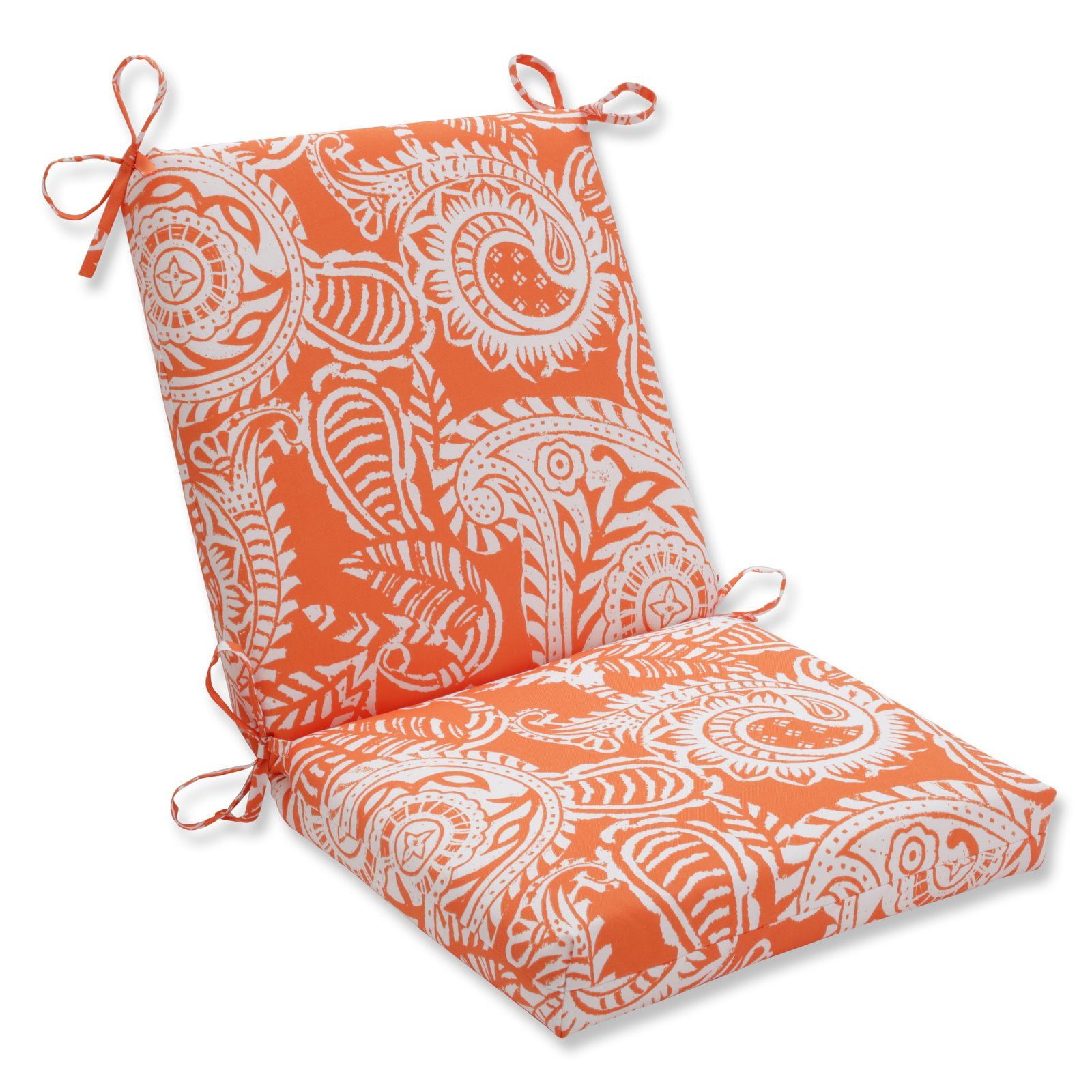 Pillow Perfect Outdoor/Indoor Addie Terra Cotta Squared Corners Chair ...