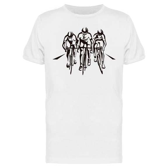 Cycling Race Stylized Design T-Shirt Men -Image by Shutterstock, Male 3X-Large