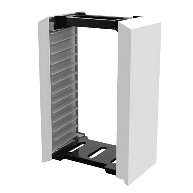 Caja de tarjeta de juego Soporte de almacenamiento Soporte de disco de CD de plástico Reemplazo de estante de almacenamiento de tarjeta de juego para PS5 PS4 seitruly EL000924-00B
