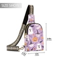 thumbnail image 2 of FORMRS Womens Crossbody Sling Bag Travel Daypack Shoulder Chest Backpack, Purple Cute Halloween, 2 of 7