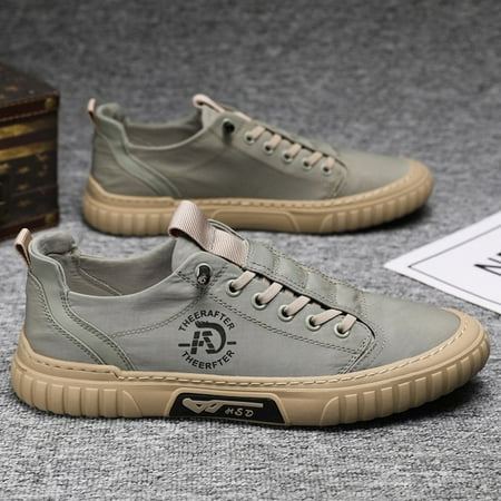 

Summer Men s Shoes Ice Silk Cloth Canvas Shoes Gray Flat Casual Shoes Lace Up Non Leather Sneakers Fashion Soft Walking Shoes