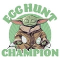 thumbnail image 2 of Girl's Star Wars: The Mandalorian Easter Grogu Egg Hunt Champion  Graphic Tee White X Small, 2 of 4