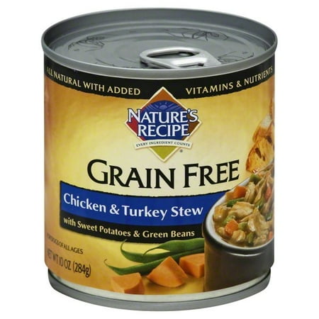 Creole Chicken Recipe - Nature's Recipe Grain Free Chicken & Turkey Stew Wet Dog Food, 10-Ounce