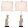 thumbnail image 3 of SAFAVIEH Foo Dog 28.5 in. H Solid Table Lamp, Blue, Set of 2, 3 of 8