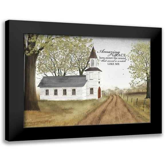 Jacobs, Billy 14x12 Black Modern Framed Museum Art Print Titled - Amazing Grace