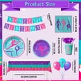 thumbnail image 5 of Gymnastics Birthday Party Supplies,143pcs Gymnastics Party Decorations&Tableware Kit - Gymnastics Plates and Napkins Cups Tablecloth Balloons Banner etc Gymnastics Decorations for Birthday Party, 5 of 8