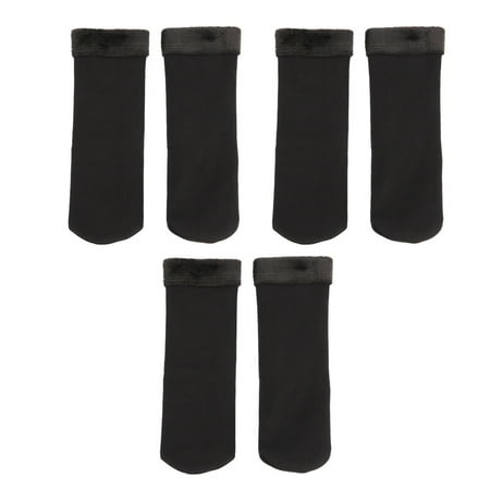 

Ameiqe 3 Pair Winter Warm Socks Women s Super Thick Socks Soft Warm Comfort Casual Winter Socks Above Ankle(Black)