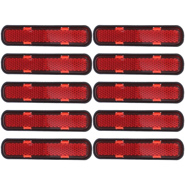 Reflector de bicicleta de 10 piezas para la puerta del remolque después del reflector de automóviles de motocicleta
