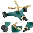 thumbnail image 5 of Jinsinto Automatic Irrigation Garden Sprinkler Irrigation Copper Watering Sprinkler 360° Rotating Arm Rotating Copper Garden Sprinkler Tool Adjustable Irrigation System, 5 of 5
