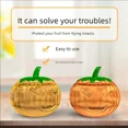 thumbnail image 3 of Home Kitchen Non-Toxic Bee Pumpkin Shaped Fruit Fly Catcher Pest Control Supplies New Pumpkin Light Shape Fruit Fly Bug Traps, 3 of 7