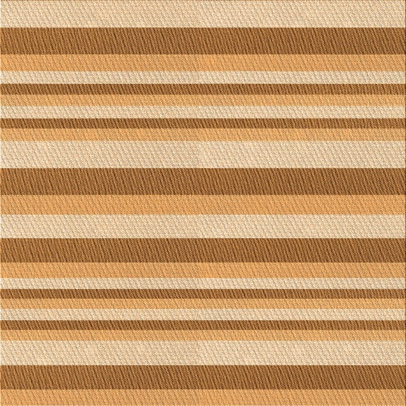 Ahgly Company Machine Washable Indoor Square Transitional Yellow Orange Area Rugs, 7' Square