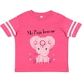 thumbnail image 3 of Inktastic Aditi My Papa Loves Me Pink Elephant Beautiful Girls Toddler T-Shirt, 3 of 5