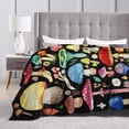 thumbnail image 5 of Mushroom Gifts Blanket 60"X50" Bed Throw Blanket Soft Lightweight Cozy Warm Blankets for Kids Teens Men Women, 5 of 6