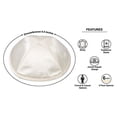 thumbnail image 3 of A&S Mezuzot Modern Satin Kippah for Men Yarmulke Cap Jewish Yamaka Hat Kippot Yarmulka Set of 6 - Ivory Shinny, 3 of 4