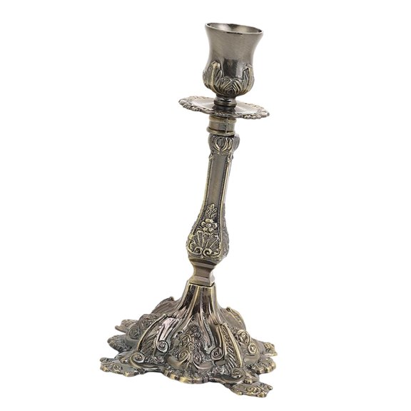 Fzaqwen Candle Holder Candlestick Holder Elegant Candelabra Decorative Candle Stand for antique cyan