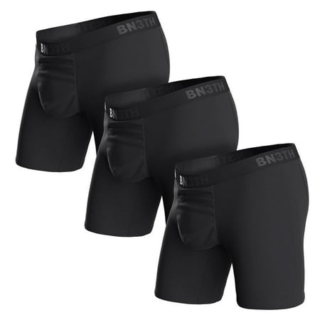 

BN3TH Mens Black Boxer Brief 3 Pack Boxer Brief