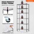 thumbnail image 5 of VEVOR Plant Stand with Grow Lights 6 Tiers 120W 70.9" Tall Plant Grow Shelf, 5 of 10