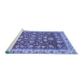 thumbnail image 2 of Ahgly Company Machine Washable Indoor Rectangle Oriental Blue Traditional Area Rugs, 6' x 9', 2 of 4